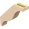 Ekena Millwork 3-inch W x 12-inch D x 12-inch H Funston Rough Cedar Woodgrain TimberThane Knee Brace, Primed BRCUR03X12X12FSTRCPR - alternate 4